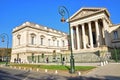 Court of Appeal of Montpellier buildings in Roman design along Rue Foch at Montpellier, southern France Royalty Free Stock Photo