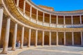 The court of Carlos V Palace, Alhambra, Granada, Spain Royalty Free Stock Photo