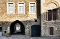 Court of castle Chateau de Boulogne-sur-Mer