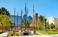 Court of Historic American Flags in Grand Park, Los Angeles