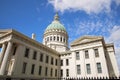 Court house,building dome,sky,clouds, Royalty Free Stock Photo