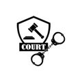 court icon logo vector