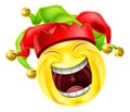 Court Jester Joker Fool Cartoon Emoticon Icon Royalty Free Stock Photo