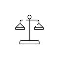 court, judge, lawyer icon. Element of business start up icon for mobile concept and web apps. Thin line court, judge, lawyer icon Royalty Free Stock Photo