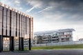 The Court of Justice of the European Union CJEU and the European Investment Bank EIB headquarters in Luxembourg Royalty Free Stock Photo