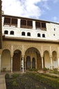 The Court of la Acequia. Generalife. Royalty Free Stock Photo