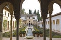 The Court of la Acequia. Generalife. Royalty Free Stock Photo