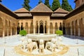 The Court of the Lions, Alhambra, Granada, Spain Royalty Free Stock Photo