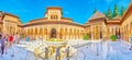 Court of Lions, Nasrid Palace, Alhambra, Granada, Spain