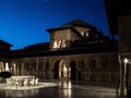 Court of the Lions at night, Alhambra, Granada, Spain Royalty Free Stock Photo