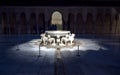Court of the Lions at night-2, Alhambra, Granada, Spain