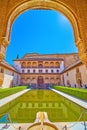 Court of Myrtles, Nasrid Palace, Alhambra, Granada, Spain