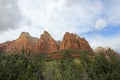Court Of The Patriarchs mountains, Zion National Park, USA Royalty Free Stock Photo