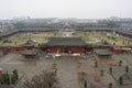 court and pavilions at the fogong temple in yingxian (china)