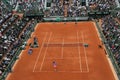 Court Philippe Chatrier at Le Stade Roland Garros during Roland Garros 2015 match