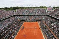 Court Philippe Chatrier at Le Stade Roland Garros during Roland Garros 2015 match Royalty Free Stock Photo