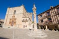 Court pillar in Penaranda de Duero main square Royalty Free Stock Photo