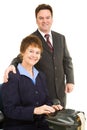 Court Reporter and Attorney Royalty Free Stock Photo