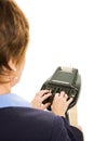 Court Reporter - Over Shoulder Royalty Free Stock Photo