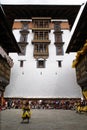 Court yard of paro dzong.