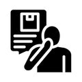 courtesy company employee icon vector glyph illustration