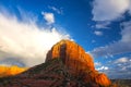 Courthouse Butte Rock Mesa and Dramatic Sunset in Sedona Arizona