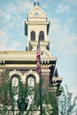 Courthouse Clock Tower - Georgetown, Kentucky Royalty Free Stock Photo