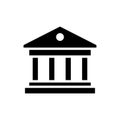 Courthouse icon flat vector template design trendy Royalty Free Stock Photo