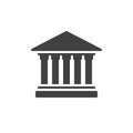 Courthouse icon vector