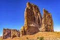 Courthouse Towers Park Avenue Section Arches National Park Moab Utah Royalty Free Stock Photo
