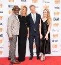 Courtney B. Vance, Julia Roberts, Kathryn Newton and Peter Hedges attends the `Ben Is Back` premiere during TIFF2018 Royalty Free Stock Photo