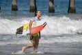 Courtney Conlogue competes in the US Open of Surfing 2018