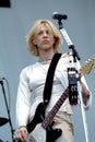 Courtney Love, guitarist and leader of the Hole during the concert Royalty Free Stock Photo
