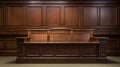 courtroom empty judge bench Royalty Free Stock Photo