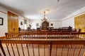 Courtroom in Whaley House Museum, old town of San Diego