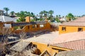 Courtyard in an abandoned hotel in Egypt during a pandemic Royalty Free Stock Photo