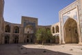 Courtyard of Abdullah-khan madrasah in Kosh-Madrasah complex. Bu Royalty Free Stock Photo