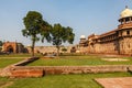 Courtyard of the Agra Fort, Agra, Uttar Pradesh, India Royalty Free Stock Photo