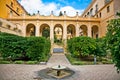 Courtyard of Alcazar, Seville, Spain Royalty Free Stock Photo