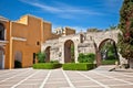 Courtyard of Alcazar, Seville, Spain Royalty Free Stock Photo