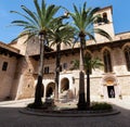 Courtyard of the Almudaina palace in Palma de Mallorca, Spain Royalty Free Stock Photo