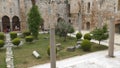 The courtyard of an ancient palace of the Turkish