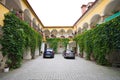 Courtyard arcades of medieval house