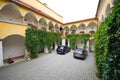 Courtyard arcades of medieval house