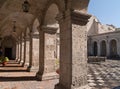 Courtyard at Arequipa, Peru Royalty Free Stock Photo