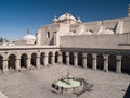 Courtyard at Arequipa, Peru Royalty Free Stock Photo