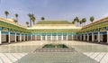 Courtyard of the Bahia palace in Marrakesh - Morocco Royalty Free Stock Photo