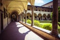 Courtyard Basilica di San Lorenzo , Florence, Tuscany, Italy