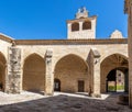 Courtyard of Basilica of Santa Maria of the Reales Alcazares in Ubeda, Spain Royalty Free Stock Photo