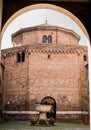 Courtyard of basilica of Santo Stefano, Bologna, Italy